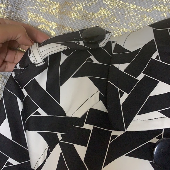 I-n-c black/white neutral print dress jacket size L - Picture 5 of 13